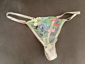 Sheer Floral Thong bought from Singapore