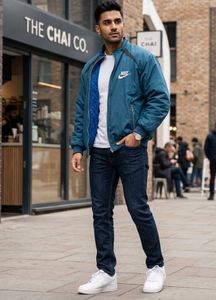 men’s Nike blue Jacket for winter
