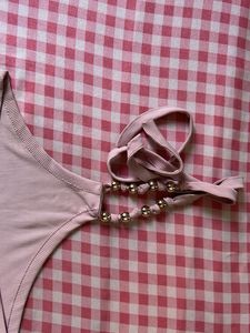 Pink Halter Neck Top