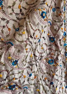 NEW! PURE Chapa Work Silk Hand Embroidery Duppata