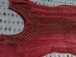 handwork pakistani suit with dupatta and palazzo s