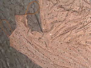 Sparkly Brown Spaghetti Strap Dress