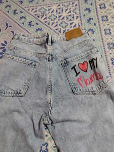Light Wash Wide Leg Jeans
