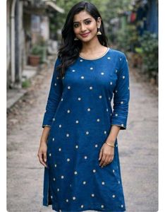 2 Embroidered Blue &amp; Dark gree Kurta
