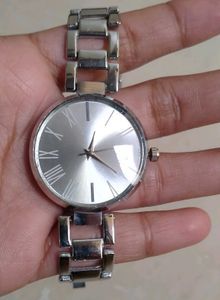 Silver Roman Numeral Watch