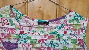 Floral Sleeveless A line dress