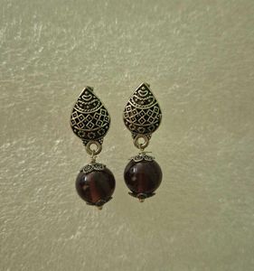 Elegant Drop Earrings with Stone - New
