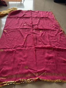 Pink & Gold Dupatta