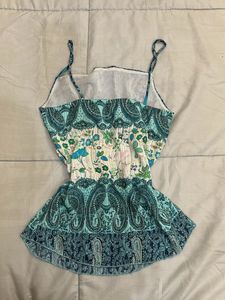 Boho Tiered Paisley Print Top