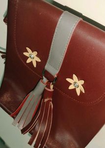 Brown Leather Crossbody Bag