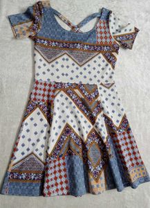 Patterned Mini Dress