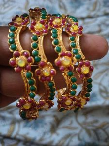 Exquisite Floral Bangles