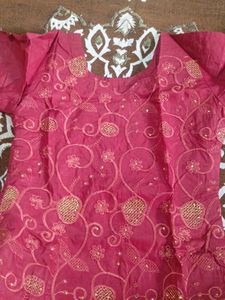 Beautiful Red Embroidered Salwar Kameez