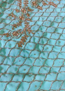 Elegant Teal Kurta Set with Embellishments