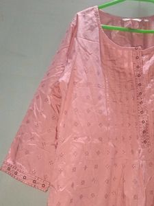 Pink Printed Kurta