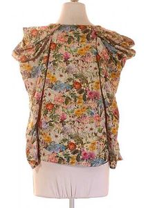 Zara Floral Print Puff Sleeve Top