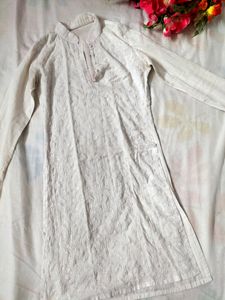 Collor White XS Kurti