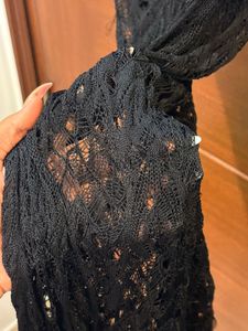 Elegant Black Lace Maxi Dress