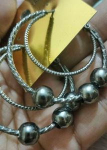 Brand new Chunky Hoop Earrings with Beads