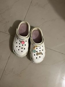 White Clogs with Charms