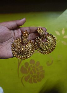 Elegant Gold-Tone Statement Earrings