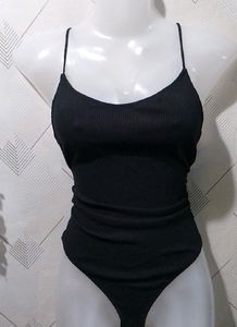 H&M Sleek Black Bodysuit