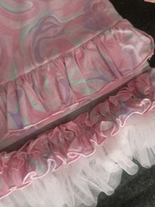 Sparkly sequenced Unicorn Pink Marble Dress