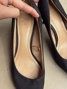 Classic Black Suede Heels