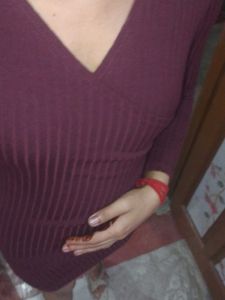 Burgundy Wrap Dress