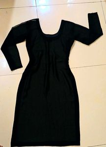 Georgette Meesh Sheer Full Sleeve Kurti