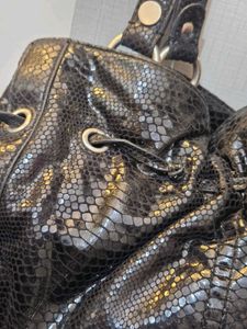 Nine West y2k python slouchy studded bag