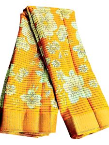 New Dola Silk Saree With Attached Blouse Piece
