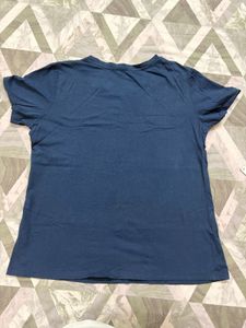 Navy Blue Cotton T-Shirt