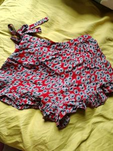 Zara Floral Print Skort