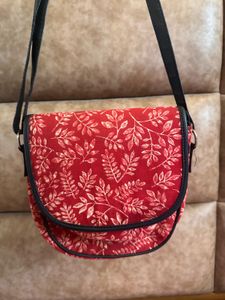 Red Ethnic Bag