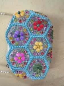 Boho Beaded Clutch Bag