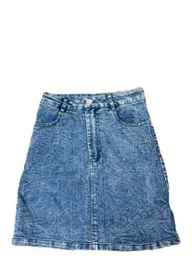 Denim Mini Skirt - Stylish Blue Wash