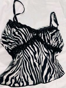 Zebra Print Camisole Top