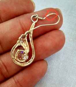 Imported 925 silver earrings High Brilliance Ad