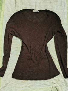 Chic Textured Long Sleeve Top