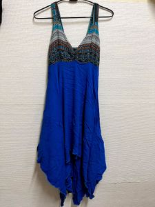 Asymmetric Boho Printed Dress