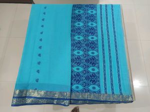 Bahut Khubsurat Taat Ki Cotton Saree