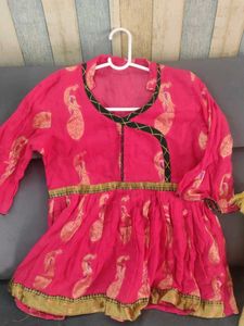 Sale !Cute Pink &amp; Green Salwar Suit