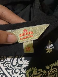 Black Printed Kurta