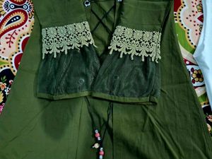3 piece olive dress