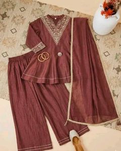 Elegant Embroidered Kurta Set