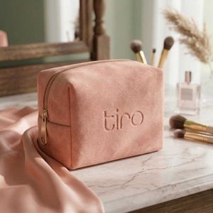 Pink Suede Pouch (mini)