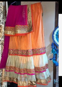 Lehnga Cunni No Blouse