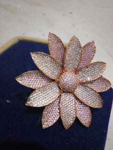 Exquisite Floral zirconia Cocktail Ring