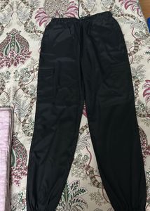 Black Cargo Jogger Pants